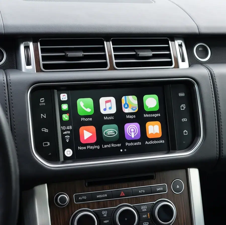 Land Rover / Jaguar JLR InControl with Harman 8" screen 无线 CarPlay 解码模块 —— 原厂屏幕改装实拍