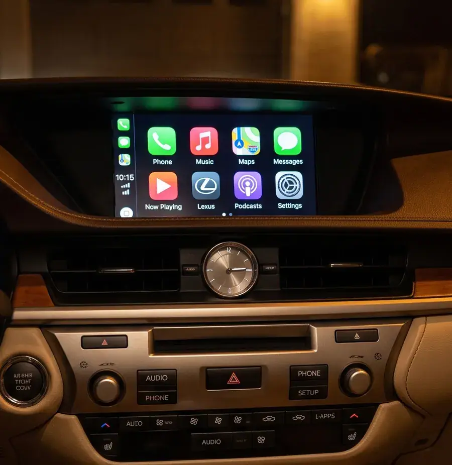 Lexus infotainment (gen 1) 无线 CarPlay 解码模块 —— 原厂屏幕改装实拍