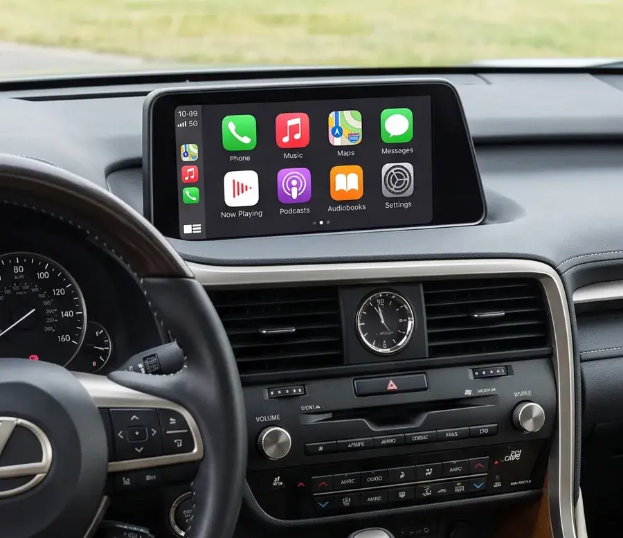 Lexus infotainment (gen 2) 无线 CarPlay 解码模块 —— 原厂屏幕改装实拍
