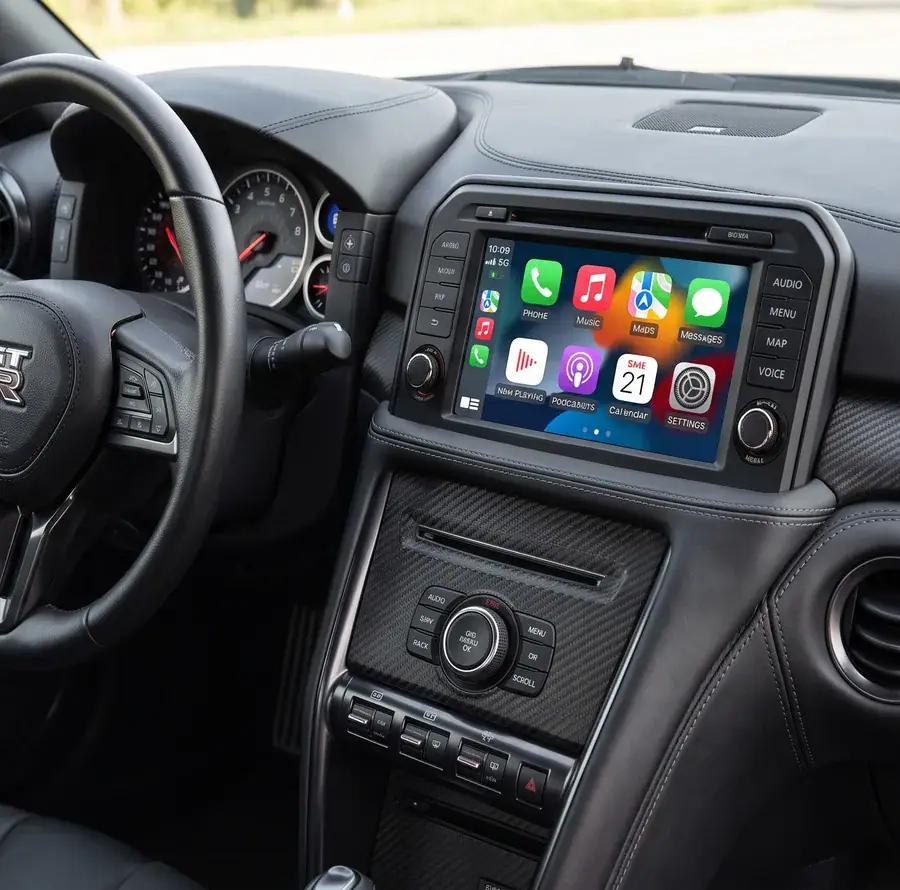 Nissan/Infiniti infotainment (rev 1) 无线 CarPlay 解码模块 —— 原厂屏幕改装实拍