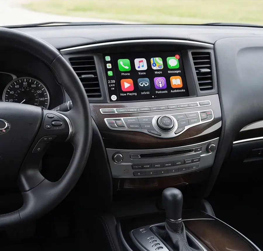 Nissan/Infiniti infotainment (rev 2) 无线 CarPlay 解码模块 —— 原厂屏幕改装实拍