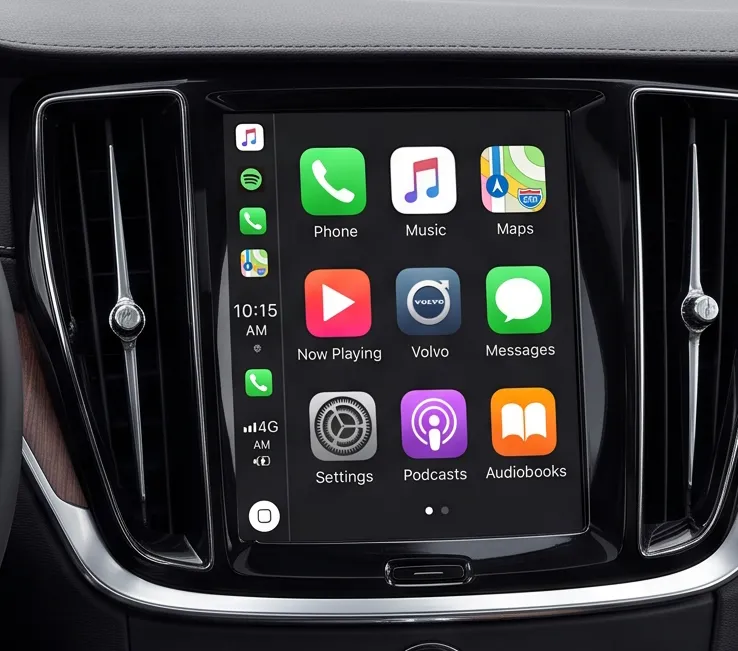 Volvo Sensus Connect 无线 CarPlay 解码模块 —— 原厂屏幕改装实拍